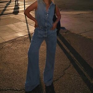 7 for all mindkind Denim jumpsuit new with tags